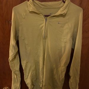 Yellow quarter zip